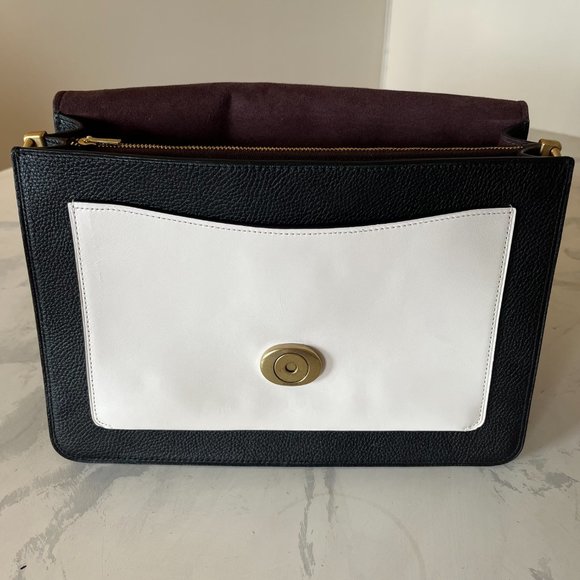 SOLD Coach 1941 Large Tabby Exotic Snakeskin Shoulder Bag w Leather Crossbody - Picture 11 of 16